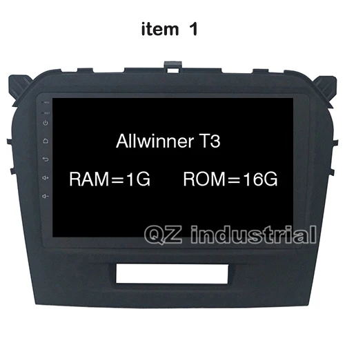 1G 16G 8.1 T3 QZ промышленных HD 9 дюймов Android 8,1 T3 для Suzuki Vitara 2008- dvd-плеер автомобиля с gps 3g 4G WI-FI радио Navi SWC RDS карта - Цвет: 1G 16G 8.1 T3