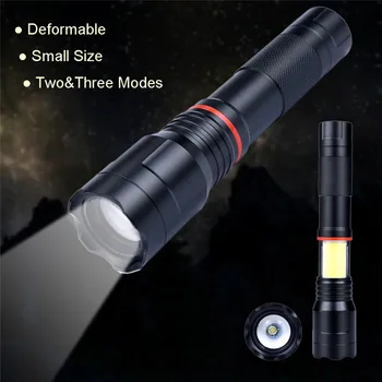 

T6 Tactical Military LED Flashlight Torch 5-Mode For 18650/AAA family outdoor travel adventure lighting flashlight #4J02