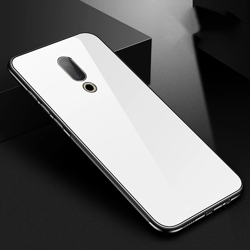 Чехол Rezzol для Meizu 16, закаленное стекло, задняя крышка для Meizu 16th, силиконовая рамка, жесткий глянцевый чехол для Meizu 16th Plus Capa