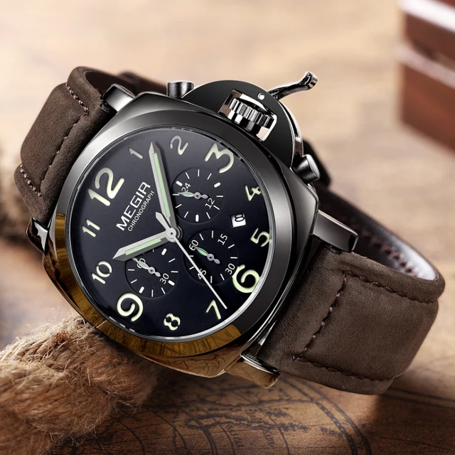 Luxury Chronograph Watches For Men Waterproof Sport Military 3