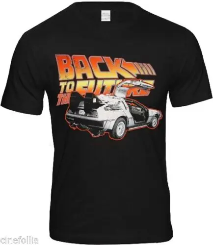 Футболка Return to the Future-Back Delorean мужской свитер официальная хлопковая Футболка модная футболка Топ Футболка