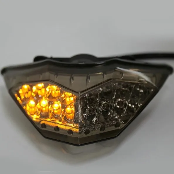 МОТОЦИКЛ ABS Дым Задний светодио дный светодиодный задний фонарь поворотники для KAWASAKI NINJA 300 250R 2013