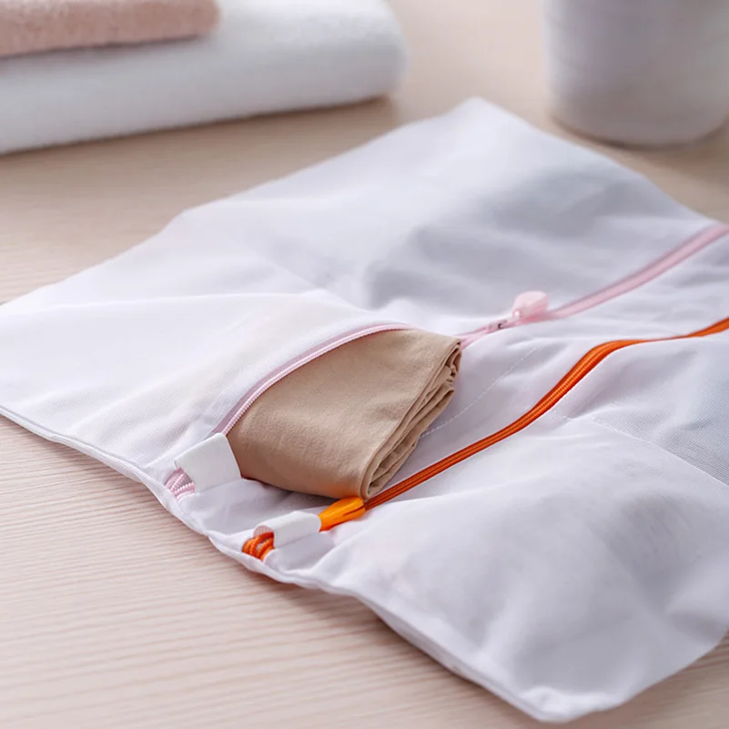 Socks Laundry Bag  Lingerie Mesh Washing Bag Laundry Nets Container 4 Pockets Underwear stockings Case for Washing Mechine Bag (10)
