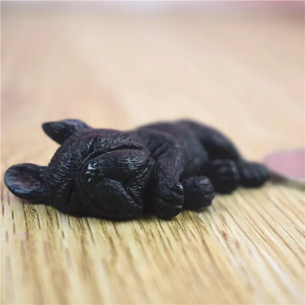 French Bull Dog Sleeping Lazy Pets Fridge Magnets PVC Figures Toys Car Home Office Decoration Gifts - W 21