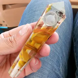 90-100 мм качество синтетический кристалл кварца палочка точки, ИСЦЕЛЕНИЕ КАМНИ, курительные трубки, персонализированные моды