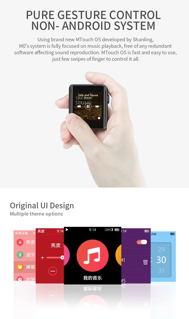 Shanling M0 Hi-Res Portable Music player Bluetooth Touch Screen samsung mp3 player