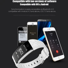 Новое поступление спортивный смарт-браслет с монитором сердечного ритма отслеживание сна шагомер камера дистанционного управления для android