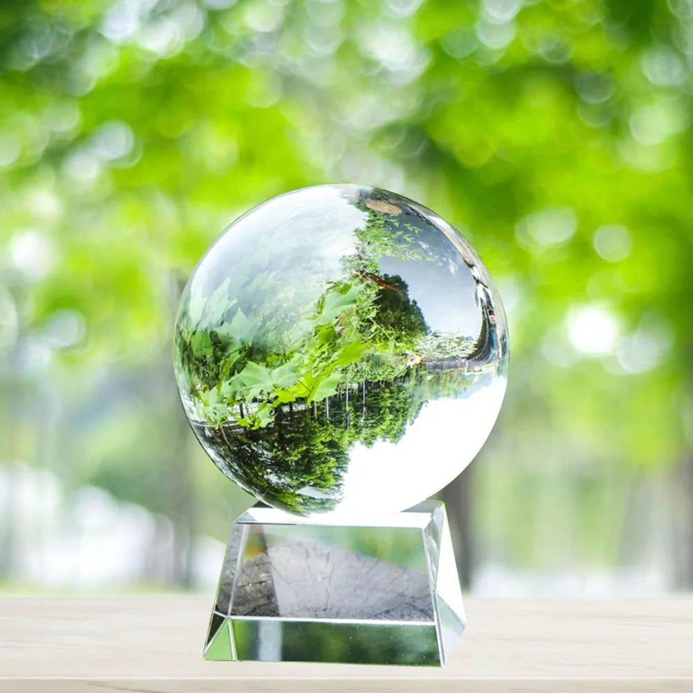 Креативный хрустальный шар прозрачные линзы шар орнамент FengShui Глобус divination кварцевый магический стеклянный шар для домашнего декора Сфера