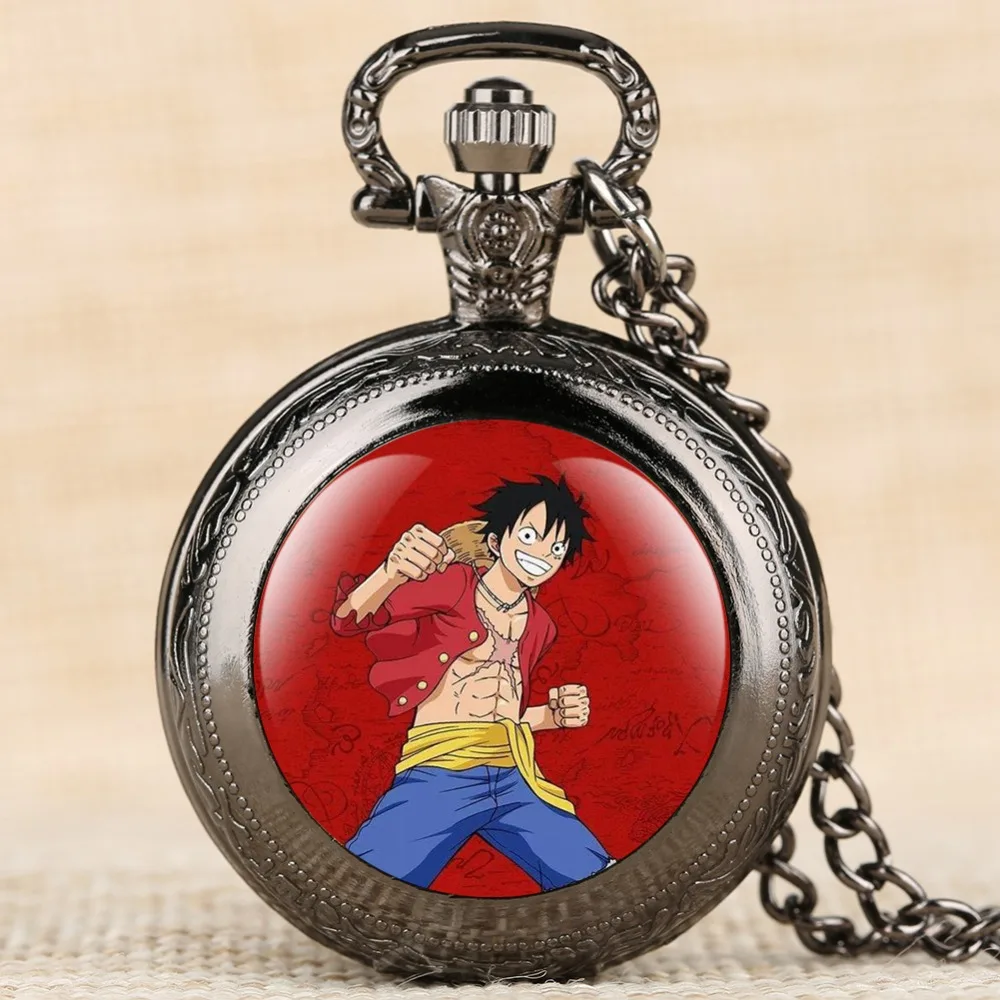 Один кусок Monch D. Luffy кварцевые карманные часы Cool Fob часы Ожерелье Подвеска для женщин мужчин лучшие подарки для Дети Девочка