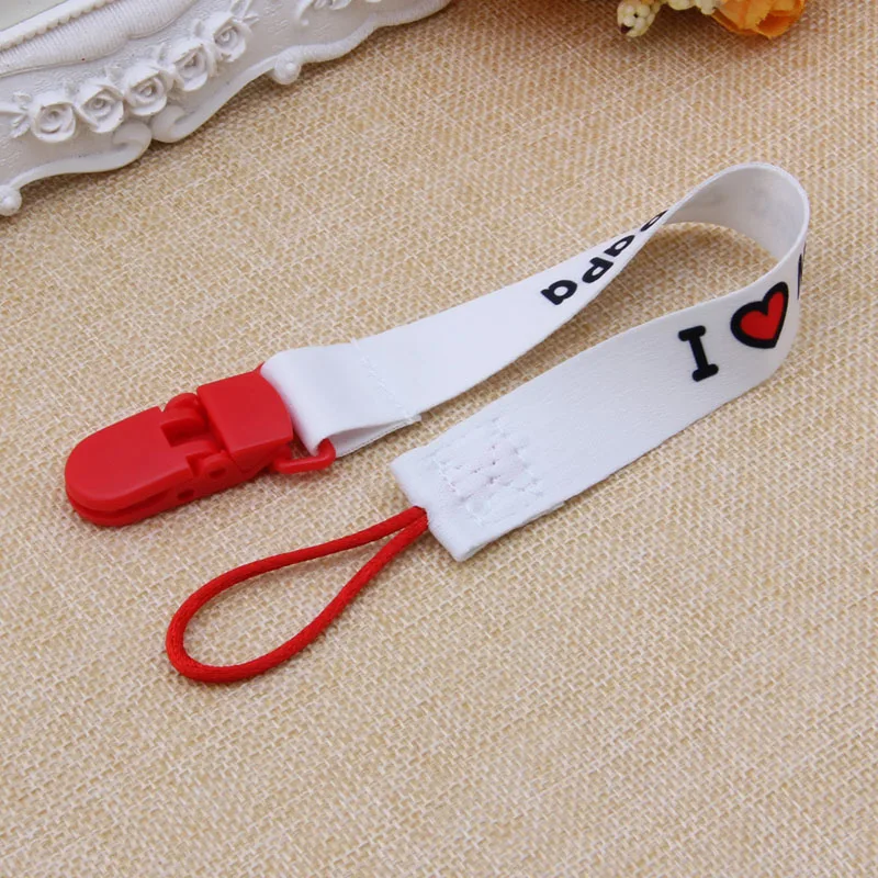 Cute Nipple Chain Leash Strap Clip Holder Baby Boys Girls Dummy Pacifier Soother 