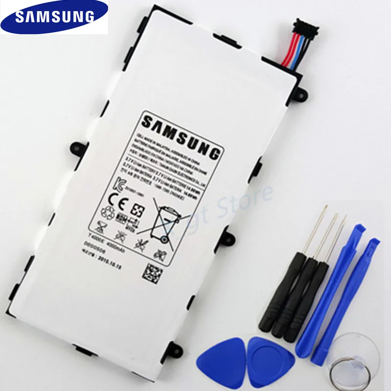 

100% Original SAMSUNG Replacement Battery 4000mAh T4000E for Samsung GALAXY TAB 3 7.0 SM-T210 T211 P3200 T210R + Free tools