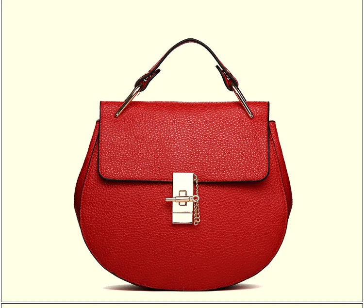 Brand Designer Chain Piggy Bags Fashion Grained Women Handbags (2)