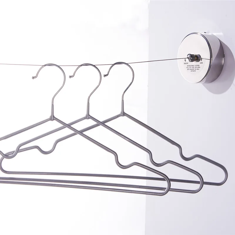 LIUYUE Clothesline Retractable Dryer Stainless Steel Indoor Steel Wire Single Row Clothesline Laundry Hanger Clothes Drying Rope