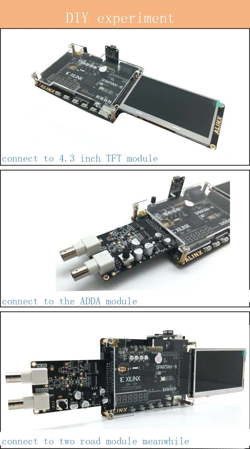 Xilinx FPGA плата spartan FPGA макетная плата Xilinx spartan6 XC6SLX9 с 256 Мб SDRAM EEPROM FLASH SD карта камера VGA XL007