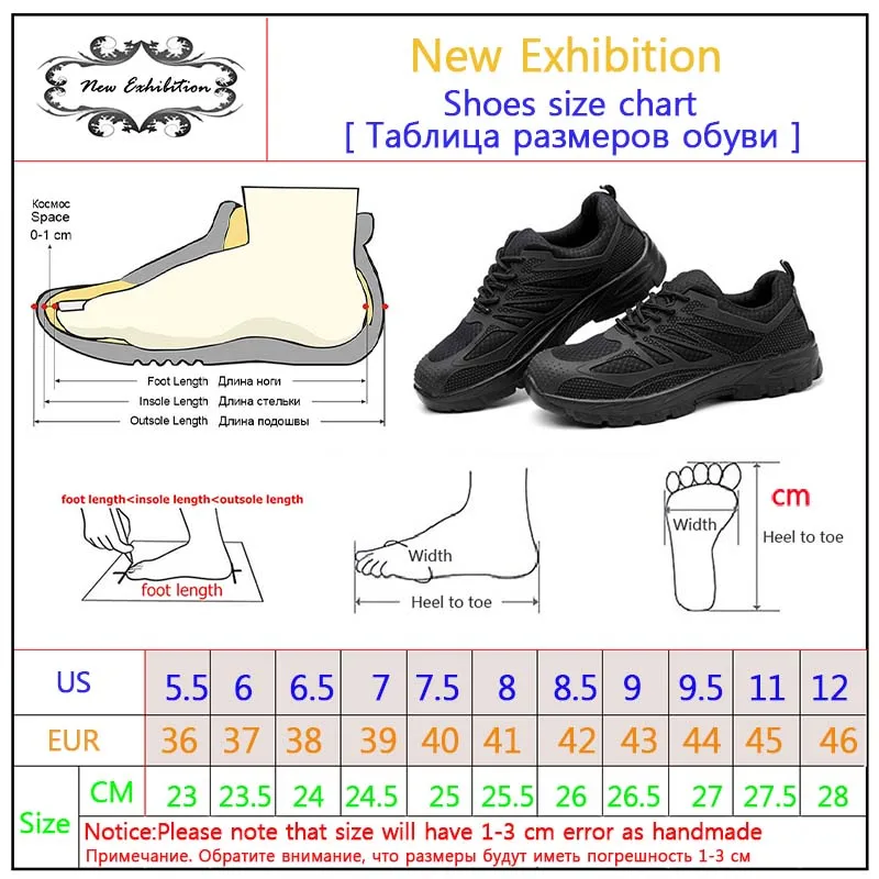 New exhibition Men Steel Toe Safety Shoes Casual Breathable Work Sneaker Anti-piercing aramid fiber Protective Footwear tenis