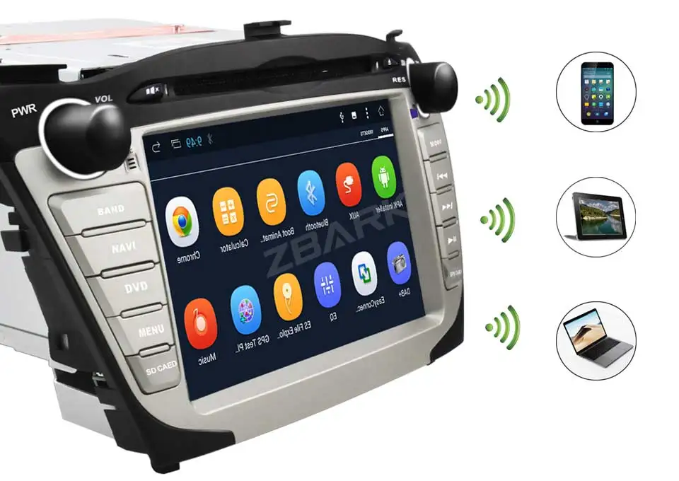 Discount 7" Android 8.1 Oreo OS Car DVD Multimedia GPS Radio for Hyundai Tucson 2009-2015 & Hyundai ix35 2009-2015 YHIX35A 9