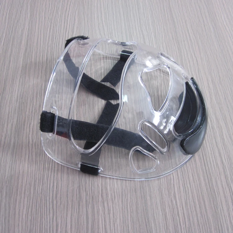 Removable Helmet Mask Karate Taekwondo Kicking Boxing Face Shield Clear
