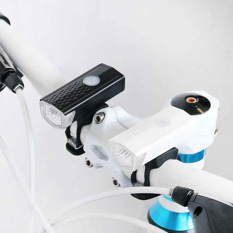 

Outdoor Bike Light USB Rechargeable 300 Lumen 3 Mode Bicycle Front Light lamp Bike Headlight Cycling LED Flashlight Lantern