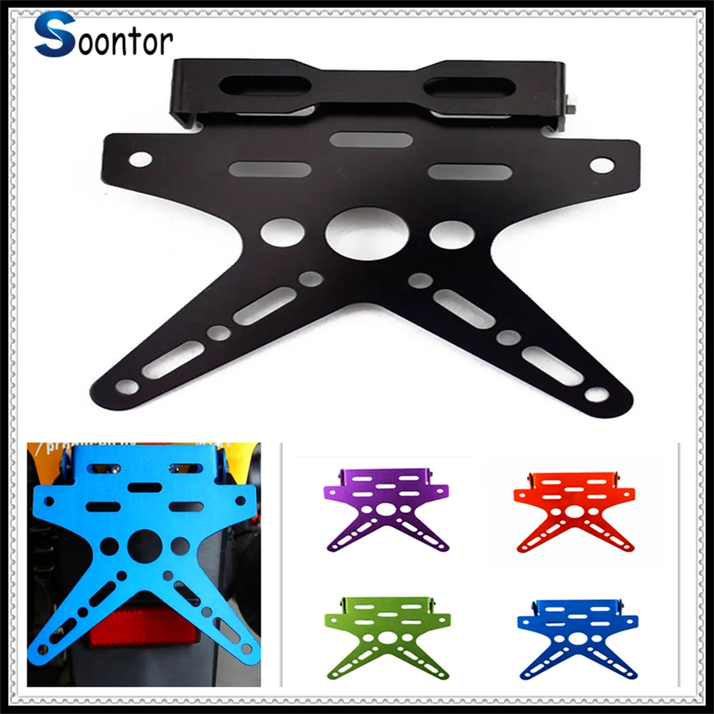 

Motorcycle License Holder Mount Bracket Number Plate FOR Kawasaki NINJA 650R ER6F ER6N VERSYS W800 SE Z750S ZX1100