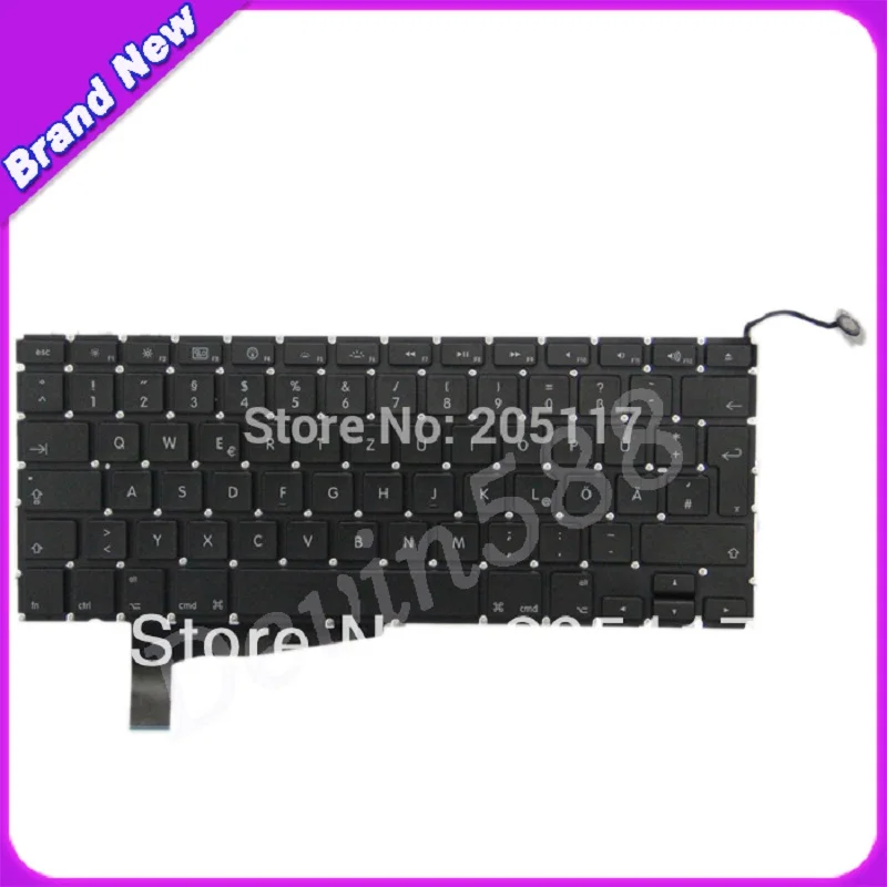 

5pcs/lot LAPTOP KEYBOARD FOR Macbook Pro A1286 German keyboard 2008