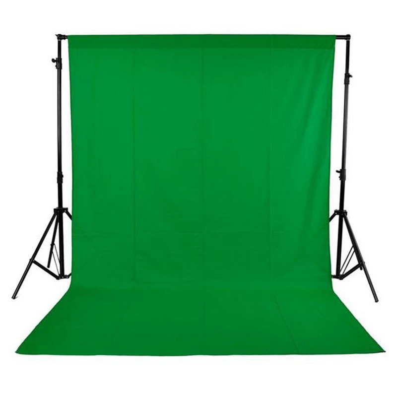 

1.6 x 3M / 5 x 10FT Photography Studio Non-woven Backdrop Background Screen 3 Colors Black White Green