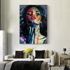 Face oil painting Hand Painted Francoise Nielly style Palette knife portrait canvas painting art pictures for living room home ► Photo 3/5