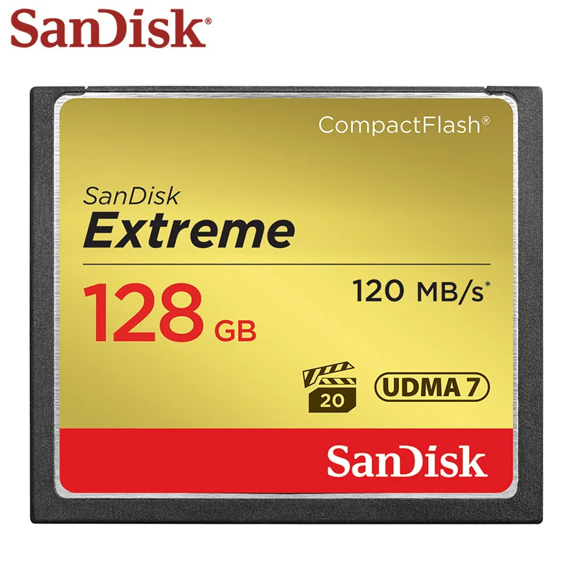 

Original SanDisk Extreme CF Card 64GB 32GB 128GB High Speed 120M/s UDMA 7 Memory Card Flash Card CF Card For Camera