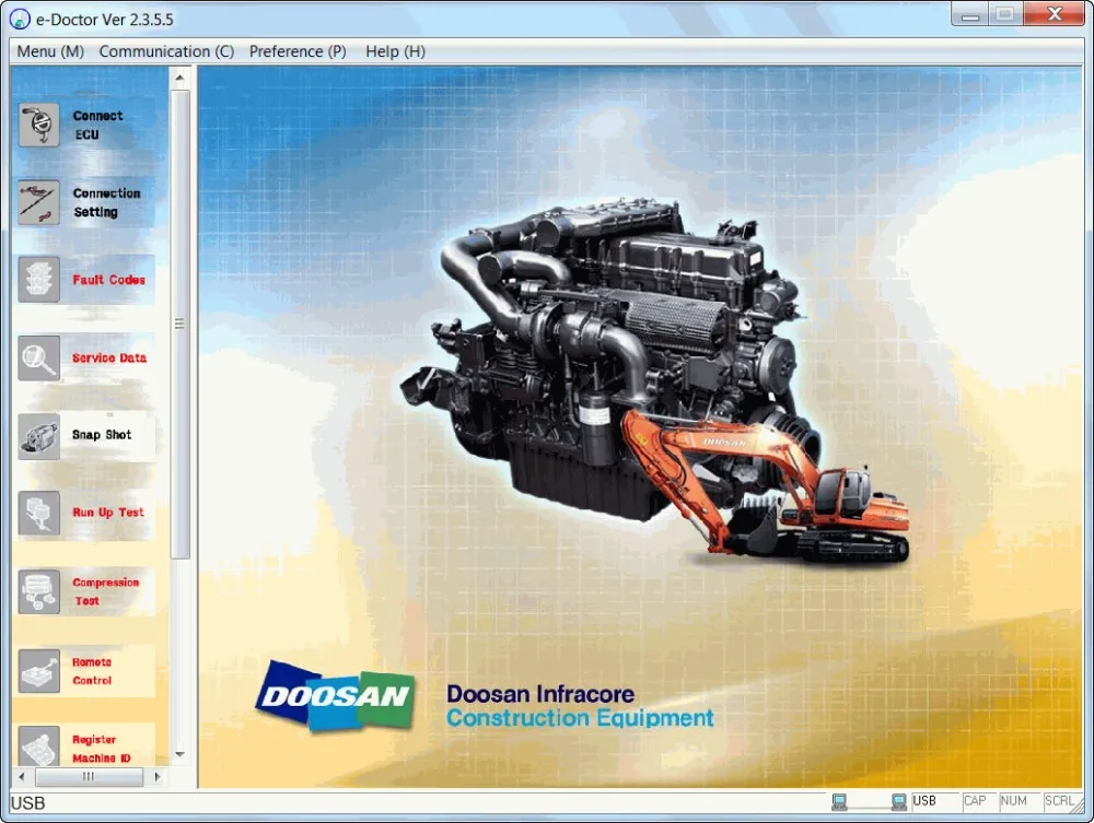 

Doosan eDoctor Engine Diagnostic 2.3.5.6 (EDIA)