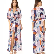 Women Loose Kaftan Swimsuit Cover up Beach Long Casual Caftan Dress Women Loose Kaftan Swimsuit Cover up Beach Long Casual Caftan Dress