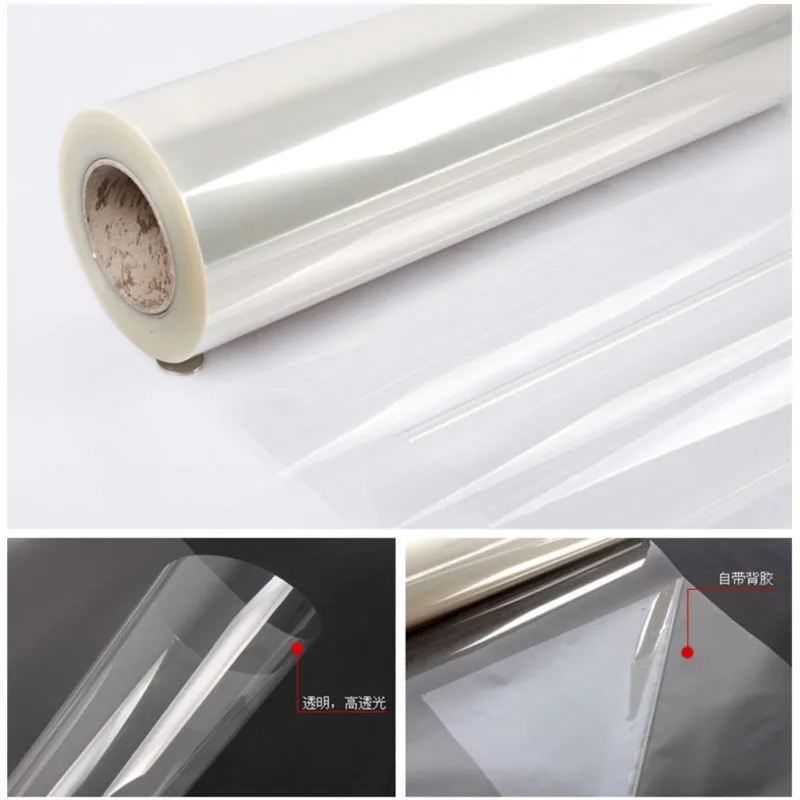 

2Mil Safety&Security Window Sticker Clear Glass Protection 99% UV Rejection Film