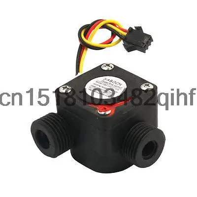 

G1/2 Water Flow Hall Sensor Flowmeter Counter 1-30L/min 1.75Mpa DC3-18V