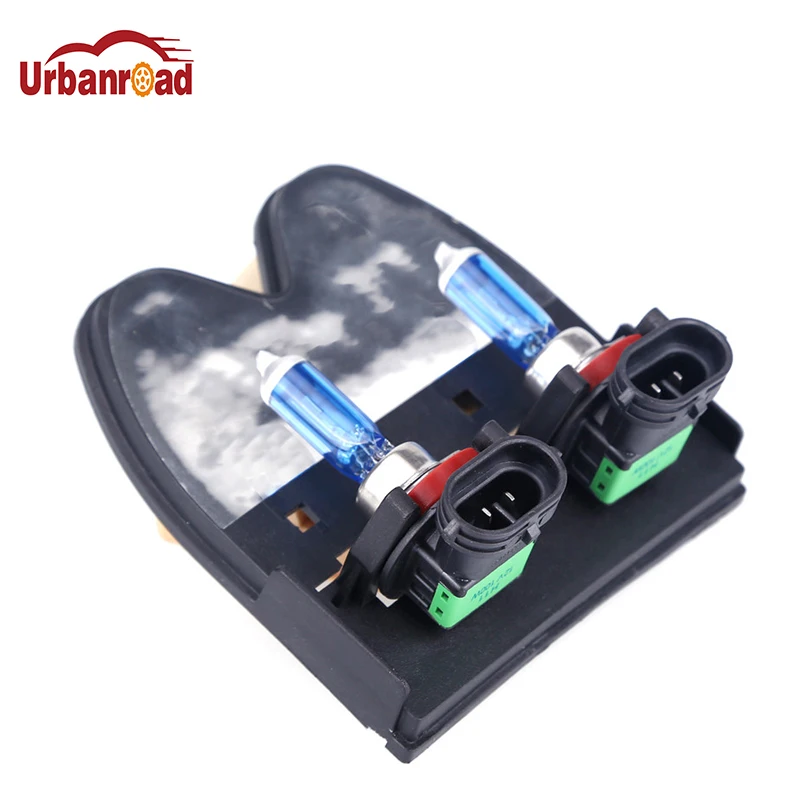 

Urbanroad 2PCS DC12V Lamp H11 100w Halogen Bulb 12V Car High Beam Head Light Head Lamp Super White 6000K