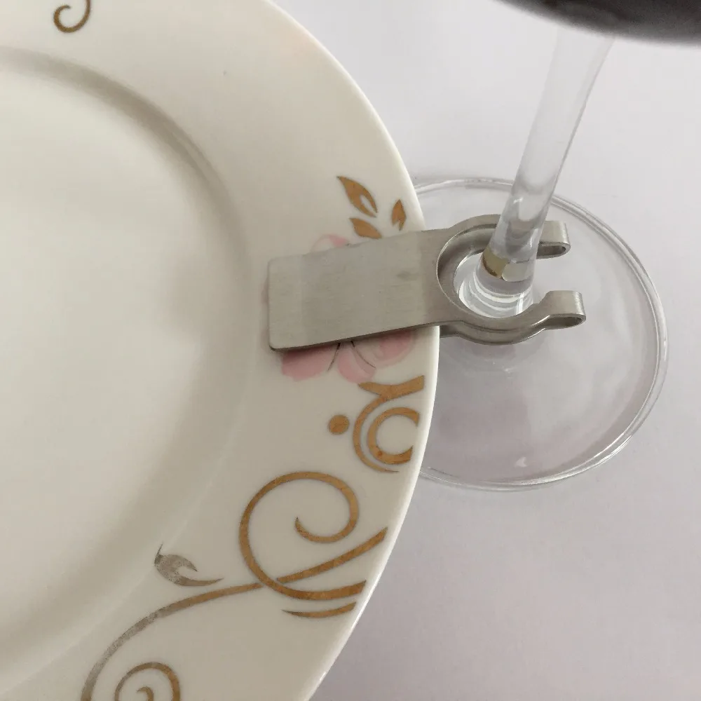 Vidro De Vinho, Buffet Maid Clips, Mãos Livres, Pacote De 6