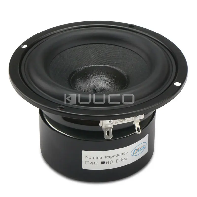 Alto-falante de Áudio Antimagnético para Alto-falantes Alto-falante Ohms Hi-fi Subwoofer Baixo Diy 40 w 4-inch 6 3 Home & Garden