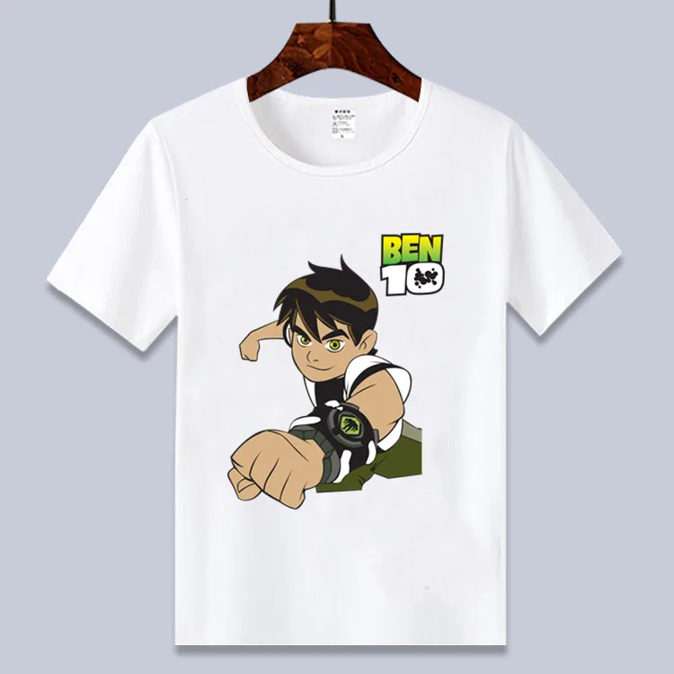 Новая летняя футболка с рисунком Бена 10 для мальчиков 3-12 лет, Спортивная Футболка с принтом Бена 10