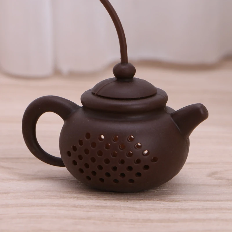 

Creative Silicone Leaf Tea Bag Pot Infuser Ball Shape Filter Safely Cleaning