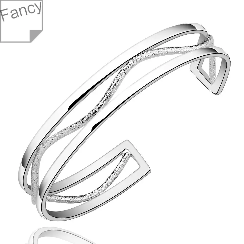 Bangle Silver Plated Bangle Silver Trendy Jewelry Bangle Women s Charm