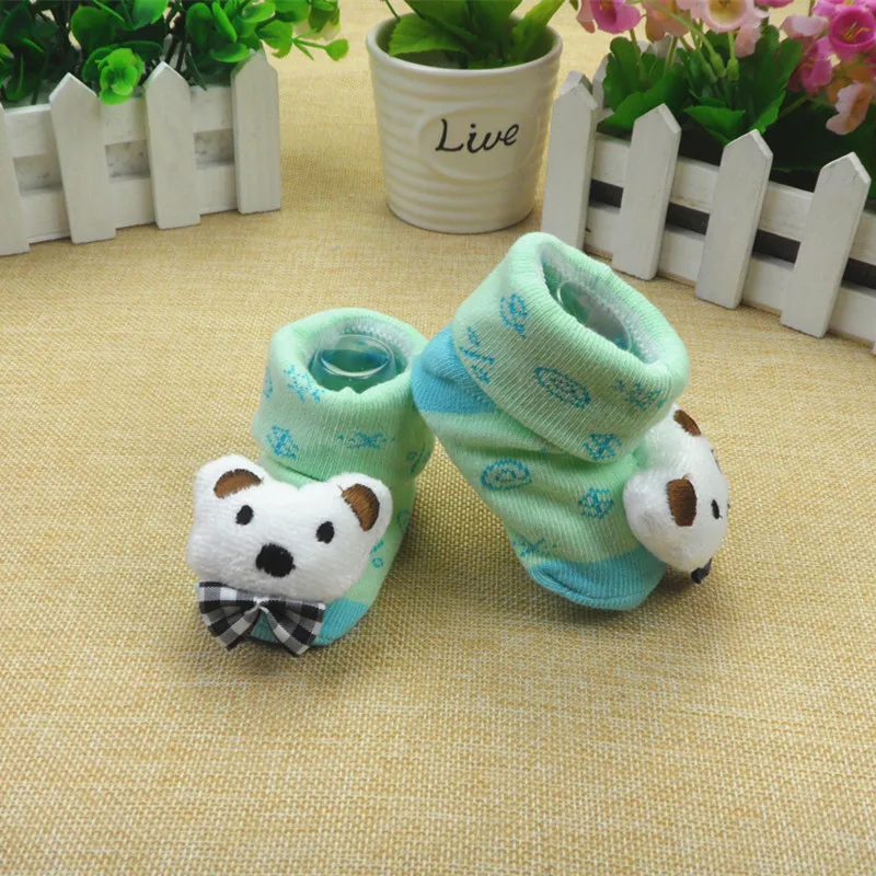 Хлопковые носки для малышей 0-12 месяцев, креативные нескользящие носки для малышей