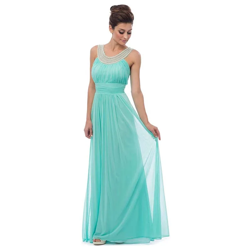 vestido azul esverdeado