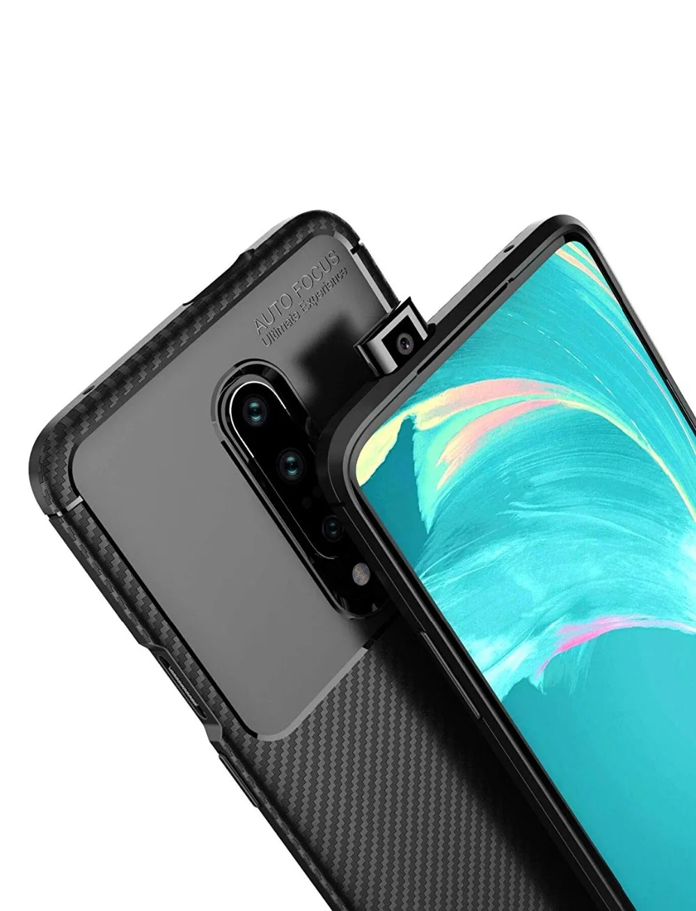 Case For OnePlus 7 Cover Armor Shockproof Carbon Fiber Scratch Resistant Soft Silicone Cover For OnePlus 6T 6 Case (3)