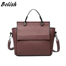 Bolish Vintage Trapeze Tote Women Leather Handbags Ladies Party Shoulder Bags Fashion Female Messenger Bags bolsa