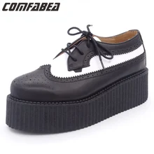 Демисезонная обувь года; женские оксфорды из натуральной кожи; женские оксфорды высокого качества; женская обувь на плоской подошве; обувь на толстой мягкой подошве в стиле Харадзюку