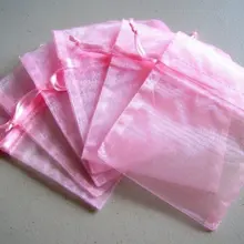 250 шт-4x" розовые сумки из органзы-отлично подходят для свадебных сувениров, пакетиков, ювелирных изделий