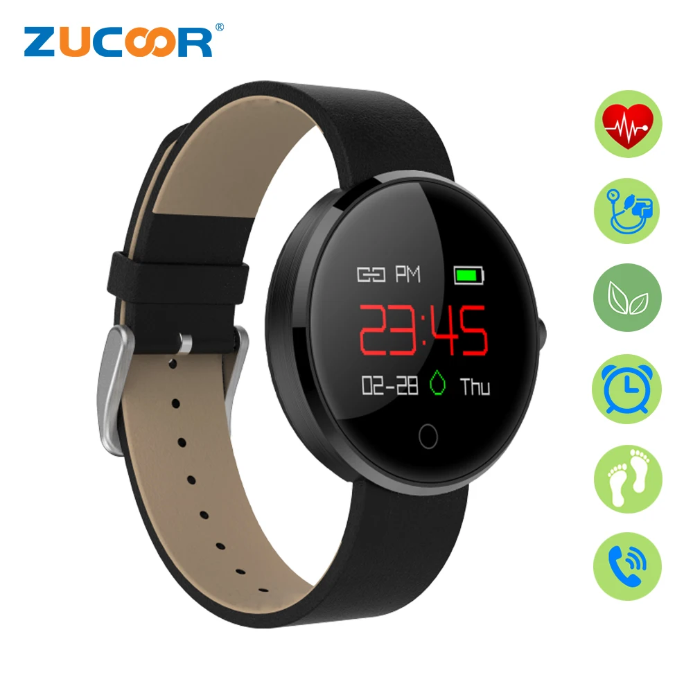 

ZUCOOR Smart Bracelet Tonometer Smartband Monitor Cardiaco Hours Pulseira Inteligente Fitness Pedometer Bangle Pk Xiomi Xaomi