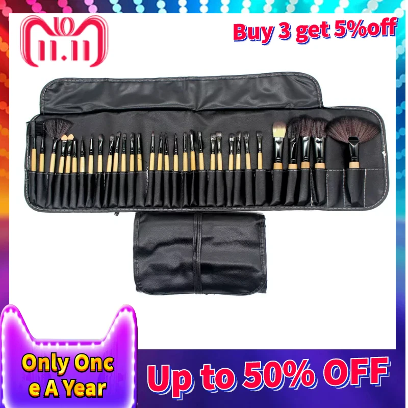Дешево 32 шт. кисти для макияжа Профессиональная мягкая косметики Make Up Brush Set Фонд кисть Кабуки помада Красота инструменты maquillaje