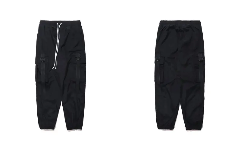 Side Ribbon Baggy Harem Joggers Cargo Pants 3