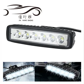 

JHS Factory Supply 18W 12V LED Work Light Bar Spotlight Flood Lamp Driving Fog Offroad LED Work Car Light for Ford Toyota SUV