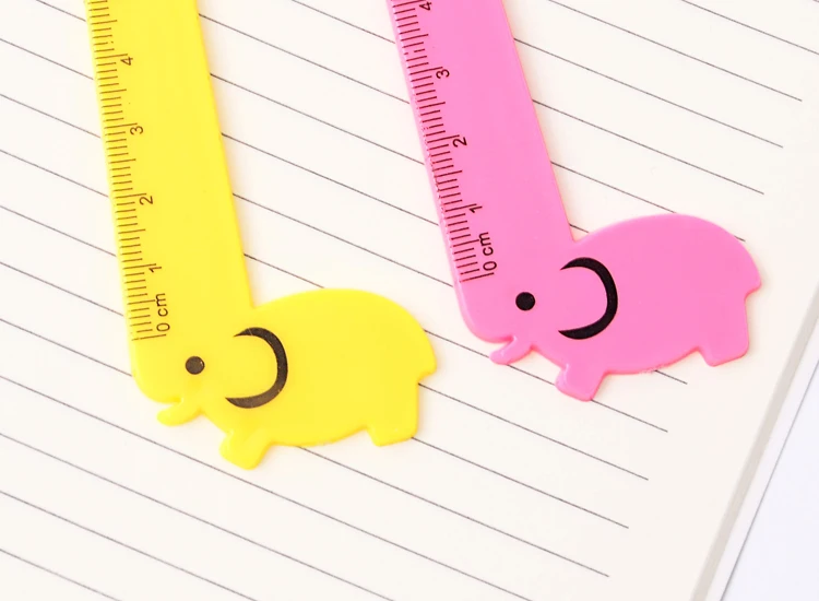 Kawaii мультфильм животных линейка для измерения Рисования Дети студентов милый подарок творческий художественный Канцтовары, школьные