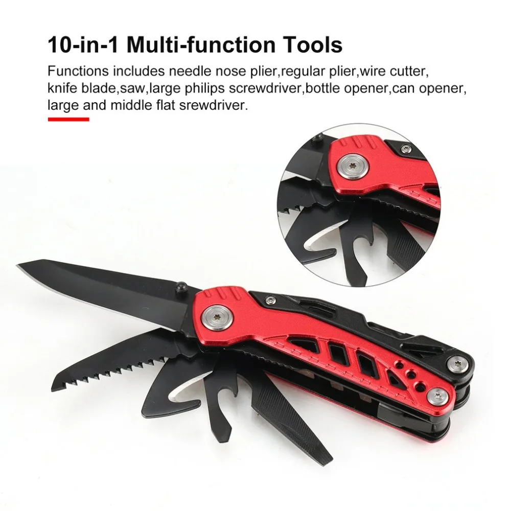 

Outdoor Multitool Pliers Serrated Knife Jaw Hand Tools Portable Screwdriver Pliers Knife Set For Survival Camping