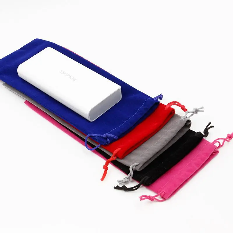 

Universal Soft Flannel Protection Pouch bag For Phone Power Bank/USB charger/USB Cable/Earphone Portable Protective Cover